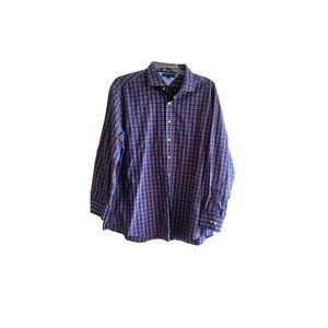 TOMMY HILFIGER Mens Regular Fit Size 18, 34-35 Long Sleeve Buttoned Shirt